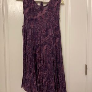 Urban Outfitters Purple Dress w Fringe Hems